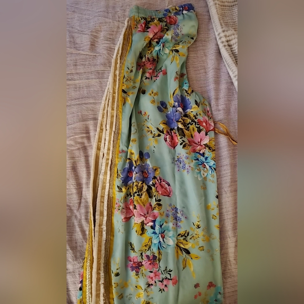NWT Aratta Floral Wide Leg Pants - Multicolor - Picture 4 of 6